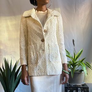Unique Crochet material jacket